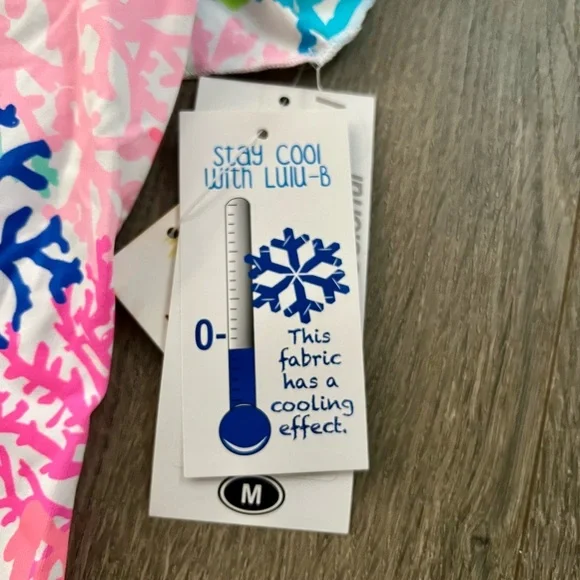 Lulu B Coral Reef Print UPF 50+ Cooling Shift Dress NWT M New With Tags medium​ - Picture 10 of 10